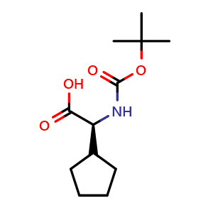 (S)-2-((tert-Butoxycarbonyl)amino)-2-cyclopentylacetic acid