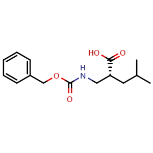 (R)-2-((((Benzyloxy)carbonyl)amino)methyl)-4-methylpentanoic acid