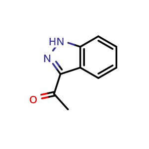 Chemical structure of 3-Acetylindazole , CAS 4498-72-0, AChemBlock 10153