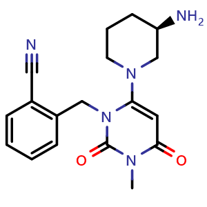 Chemical structure of Alogliptin , CAS 850649-61-5, AChemBlock 10162