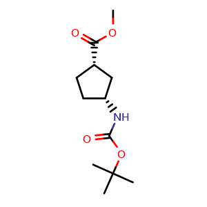 methyl (1S,3R)-3-((tert-butoxycarbonyl)amino)cyclopentane-1-carboxylate