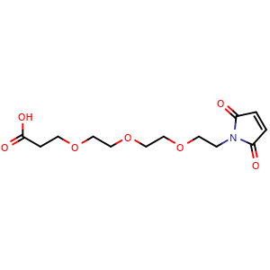 Chemical structure of 3-(2,5-Dioxo-2,5-dihydro-1H-pyrrol-1-yl)-5-hydroxy-2,2-bis(2-hydroxyethyl)pentanoic acid , CAS 518044-40-1, AChemBlock 10194