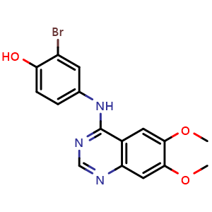 Chemical structure of WHI-P154 , CAS 211555-04-3, AChemBlock 10230