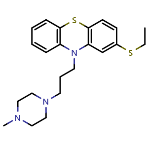 Chemical structure of Thiethylperazine , CAS 1420-55-9, AChemBlock 10232