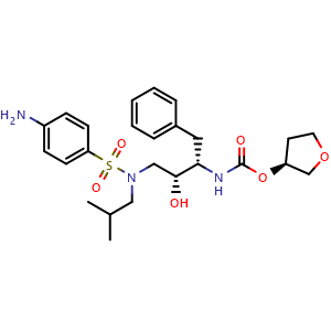 Chemical structure of Amprenavir , CAS 161814-49-9, AChemBlock 10264