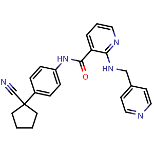 Chemical structure of Apatinib , CAS 811803-05-1, AChemBlock 10267