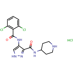 Chemical structure of AT7519 HCl , CAS 902135-91-5, AChemBlock 10272