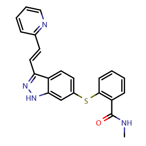 Chemical structure of Axitinib , CAS 319460-85-0, AChemBlock 10277