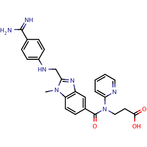 Chemical structure of Dabigatran , CAS 211914-51-1, AChemBlock 10309