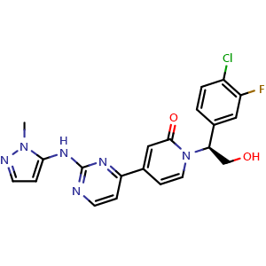 Chemical structure of GDC0994 , CAS 1453848-26-4, AChemBlock 10339