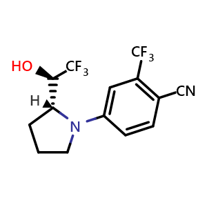 4-((r)-2-((r)-2,2,2-trifluoro-1-hydroxyethyl)pyrrolidin-1-yl)-2-(trifluoromethyl)benzonitrile