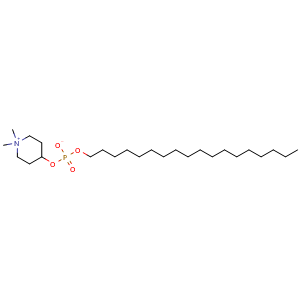 Chemical structure of Perifosine , CAS 157716-52-4, AChemBlock 10361
