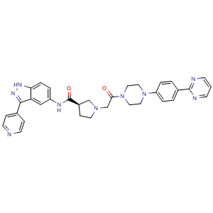 Chemical structure of SCH772984 , CAS 942183-80-4, AChemBlock 10380