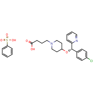 Chemical structure of Bepotastine besilate , CAS 190786-44-8, AChemBlock 10426