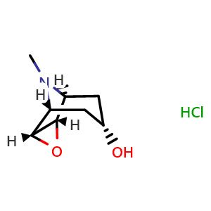 Chemical structure of Scopine hydrochloride , CAS 85700-55-6, AChemBlock 10431