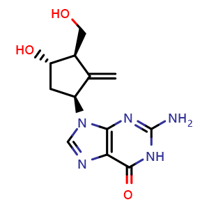 Chemical structure of Entecavir , CAS 142217-69-4, AChemBlock 10441