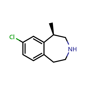 Chemical structure of Lorcaserin , CAS 846589-98-8, AChemBlock 10453