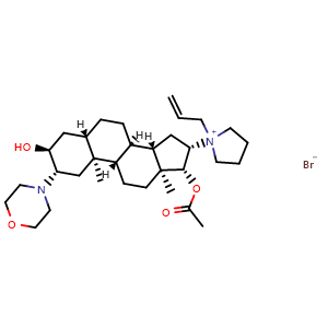 Chemical structure of Rocuronium Bromide , CAS 119302-91-9, AChemBlock 10472