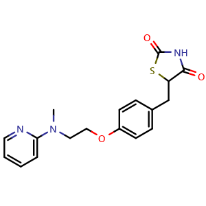 Chemical structure of Rosiglitazone , CAS 122320-73-4, AChemBlock 10490