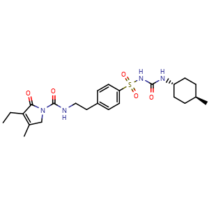 Chemical structure of Glimepiride , CAS 93479-97-1, AChemBlock 10493