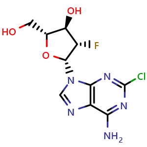 Chemical structure of Clofarabine , CAS 123318-82-1, AChemBlock 10500