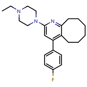 Chemical structure of Blonanserin , CAS 132810-10-7, AChemBlock 10529