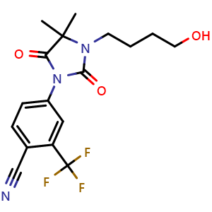 Chemical structure of RU58841 , CAS 154992-24-2, AChemBlock 10534