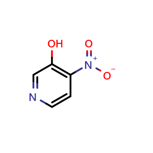 Chemical structure of 4-Nitropyridin-3-ol , CAS 13505-06-1, AChemBlock 10600