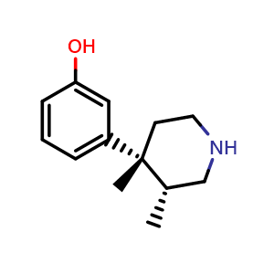 (+)-(3R,4R)-3,4-dimethyl-4-(3-hydroxyphenyl)piperidine