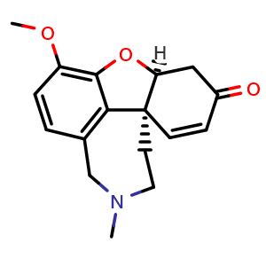 Chemical structure of Galanthaminone , CAS 510-77-0, AChemBlock 10624