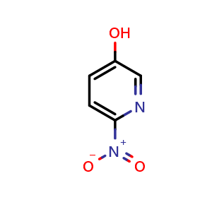 Chemical structure of 6-Nitropyridin-3-ol , CAS 15206-26-5, AChemBlock 10648