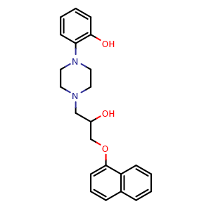 Chemical structure of O-Desmethylnaftopidil , CAS 133347-36-1, AChemBlock 10662