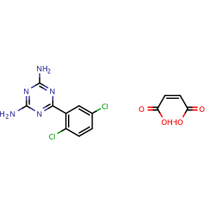 Chemical structure of Irsogladine maleate , CAS 84504-69-8, AChemBlock 10707