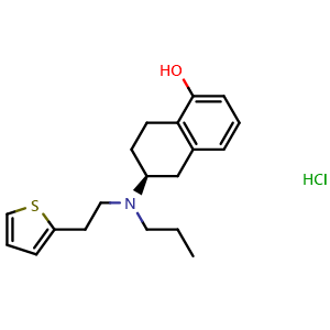 Chemical structure of Rotigotine Hydrochloride , CAS 125572-93-2, AChemBlock 10709