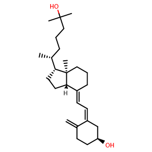 Chemical structure of Calcifediol , CAS 19356-17-3, AChemBlock 10717