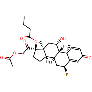 Chemical structure of Difluprednate , CAS 23674-86-4, AChemBlock 10720