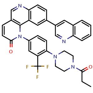Chemical structure of Torin 1 , CAS 1222998-36-8, AChemBlock 10730