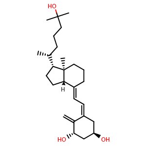 Chemical structure of Calcitriol , CAS 32222-06-3, AChemBlock 10745