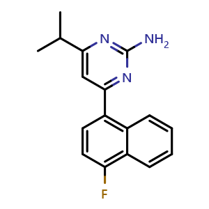 4-(4-Fluoro-1-naphthyl)-6-isopropylpyrimidin-2-amine
