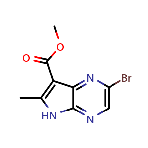 2-Bromo-6-methyl-5H-pyrrolo[2,3-b]pyrazine-7-carboxylic acid methyl ester