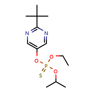 Chemical structure of Tebupirimfos , CAS 96182-53-5, AChemBlock 10770