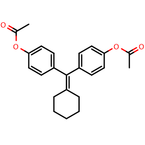 Chemical structure of Cyclofenil , CAS 2624-43-3, AChemBlock 10783