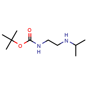 Chemical structure of tert-Butyl 2-(isopropylamino)ethylcarbamate , CAS 320580-88-9, AChemBlock A-463