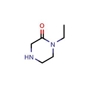 Chemical structure of 1-Ethylpiperazin-2-one , CAS 59702-08-8, AChemBlock A-474