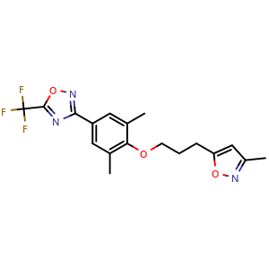 Chemical structure of Pleconaril , CAS 153168-05-9, AChemBlock A-582