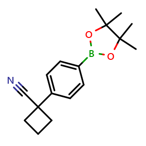 1-[4-(4,4,5,5-Tetramethyl-[1,3,2]dioxaborolan-2-yl)-phenyl]-cyclobutanecarbonitrile