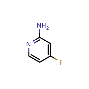 Chemical structure of 2-Amino-4-fluoropyridine , CAS 944401-77-8, AChemBlock A-621