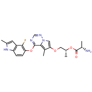 Chemical structure of Brivanib alaninate , CAS 649735-63-7, AChemBlock A-626