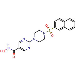 N-hydroxy-2-(4-(naphthalen-2-ylsulfonyl)piperazin-1-yl)pyrimidine-5-carboxamide