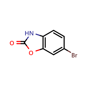 Chemical structure of 6-Bromo-benzoxazoli-2(3H)-one , CAS 19932-85-5, AChemBlock A-639